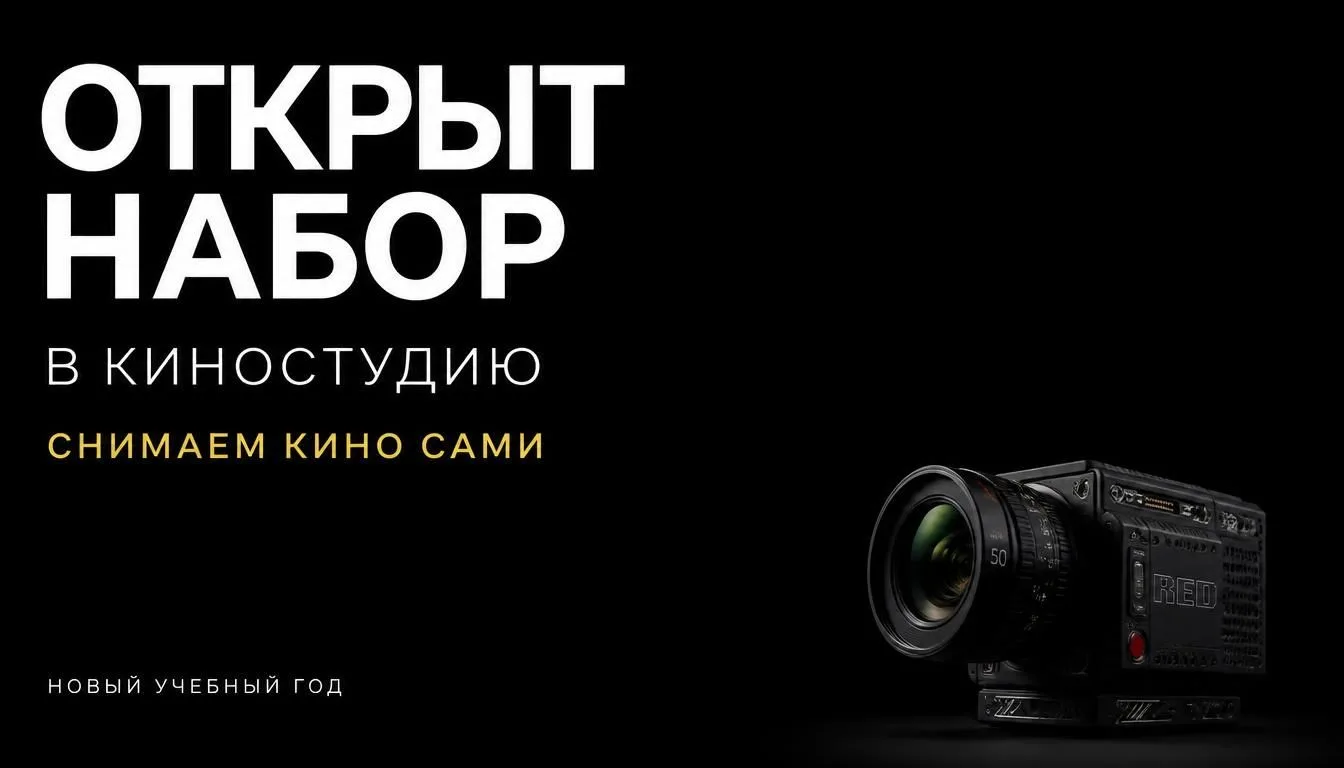 ОТКРЫВАЕМ НАБОР В КИНОСТУДИЮ «СНИМАЕМ КИНО САМИ»