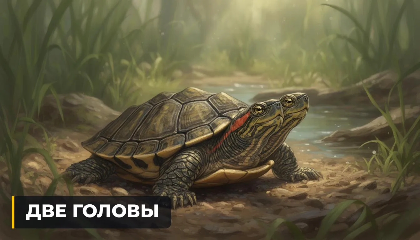 🇺🇸 НА КЕЙП-КОДЕ НАШЛИ ЧЕРЕПАШКУ С ДВУМЯ ГОЛОВАМИ