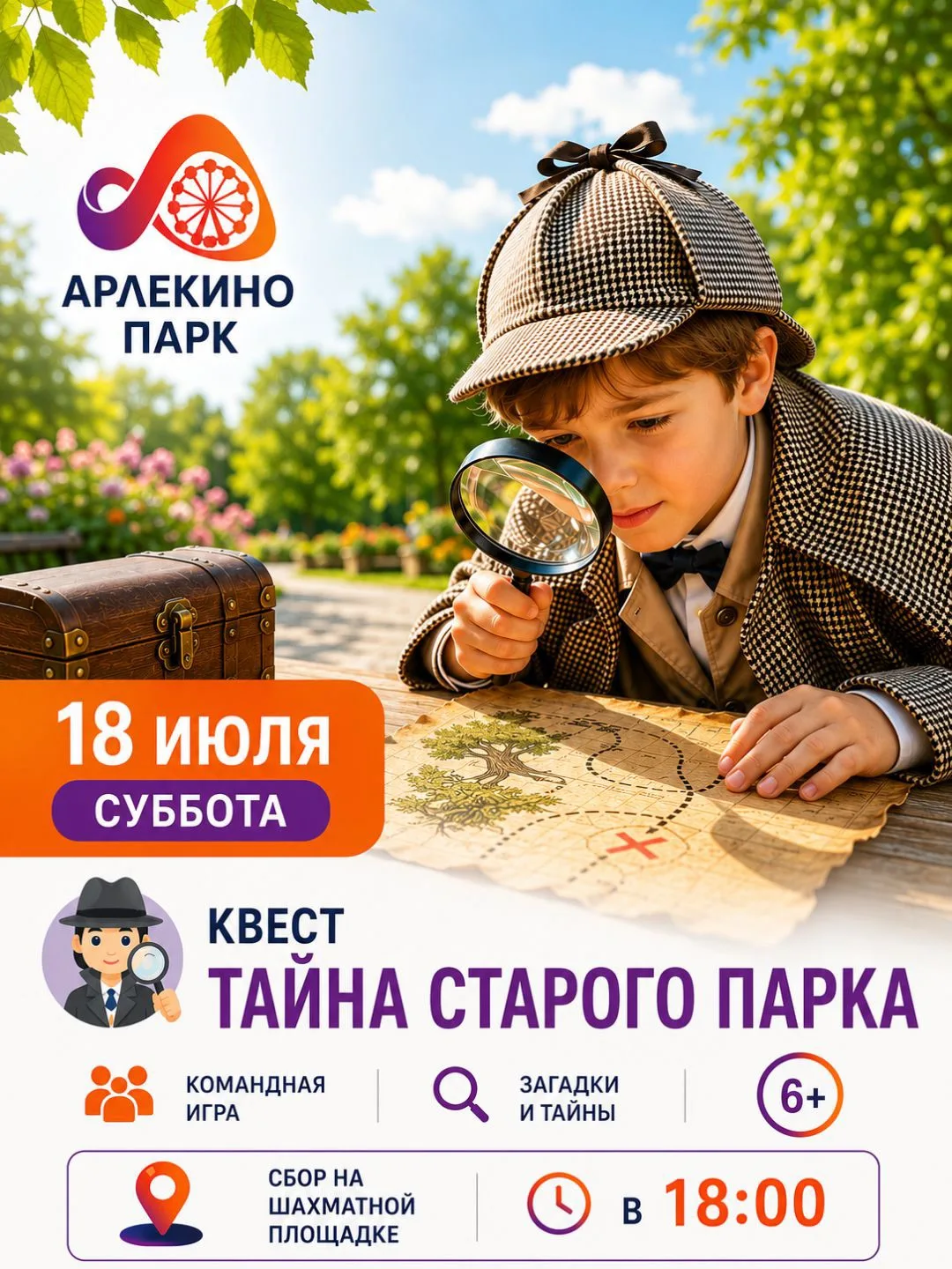 🕵️ В парке Арлекино снова нашли зацепку… Но без вашей команды разгадать тайну не получится.

Много 