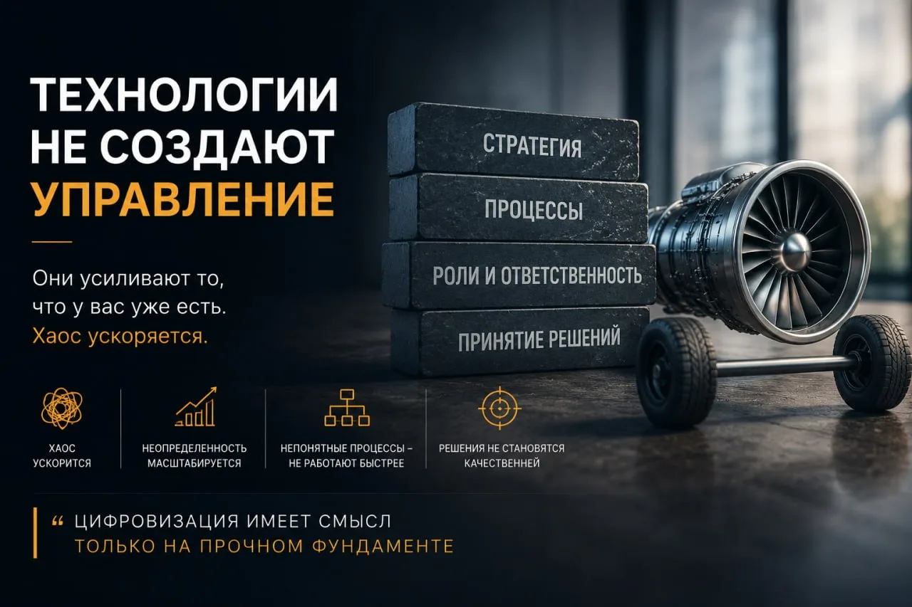 Многие компании последние годы пытались купить управление.
✔️Через CRM.
✔️Через автоматизацию.
✔️Чер