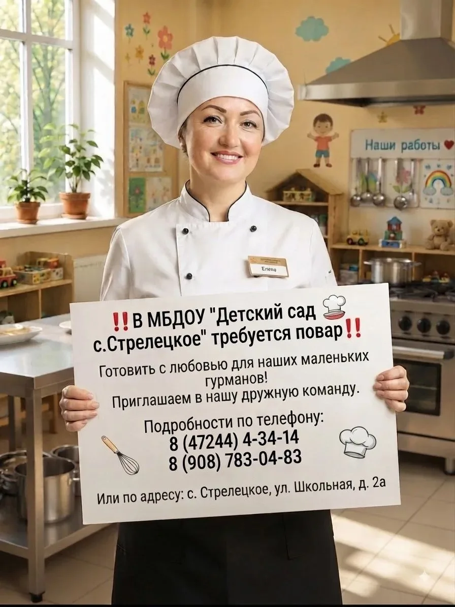 ‼️В МБДОУ "Детский сад с.Стрелецкое Яковлевского муниципального округа " открыта ваканс...