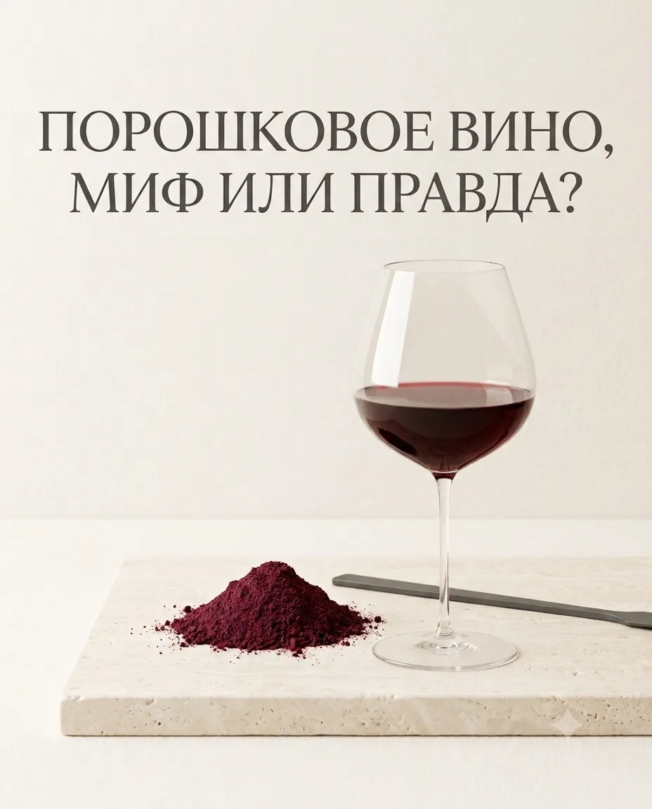 ПОРОШКОВОЕ ВИНО: МИФ, КОТОРЫЙ ПОРА УЖЕ ИСКОРЕНИТЬ

Один из самых живучих винных мифов звучит так: «Д