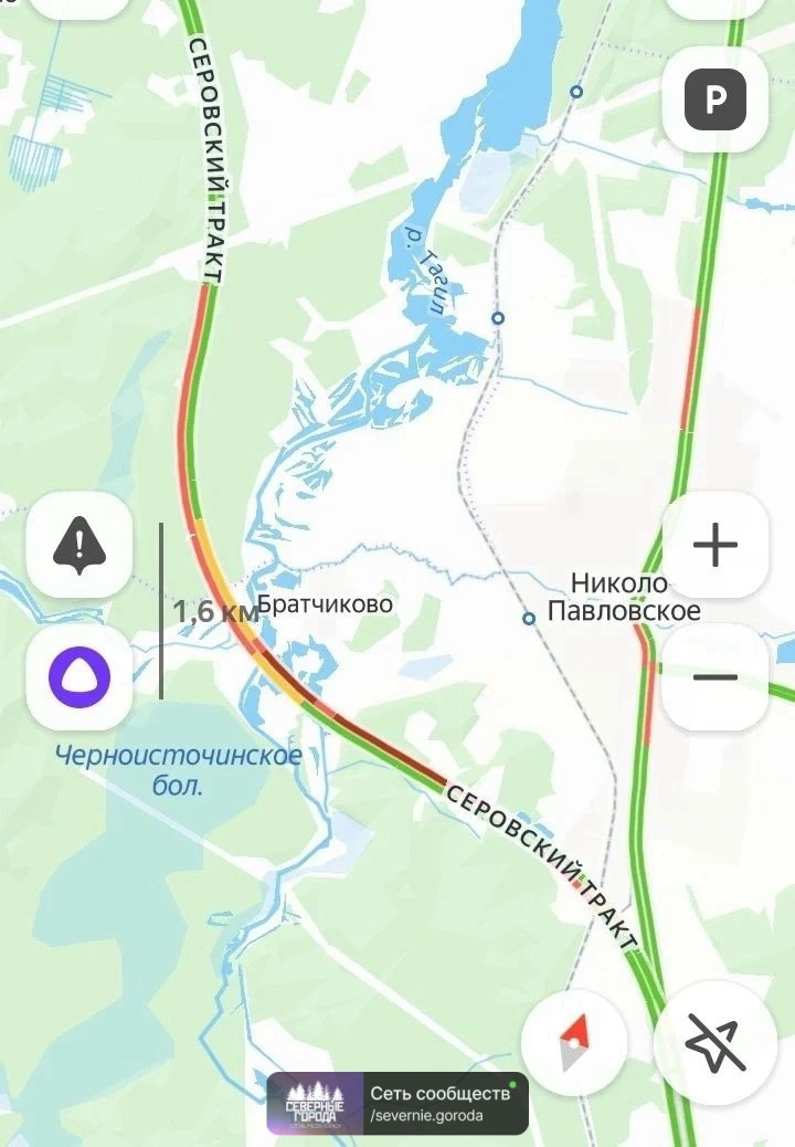 Пробка Екб Серов, 123 км, на объездной Тагила.