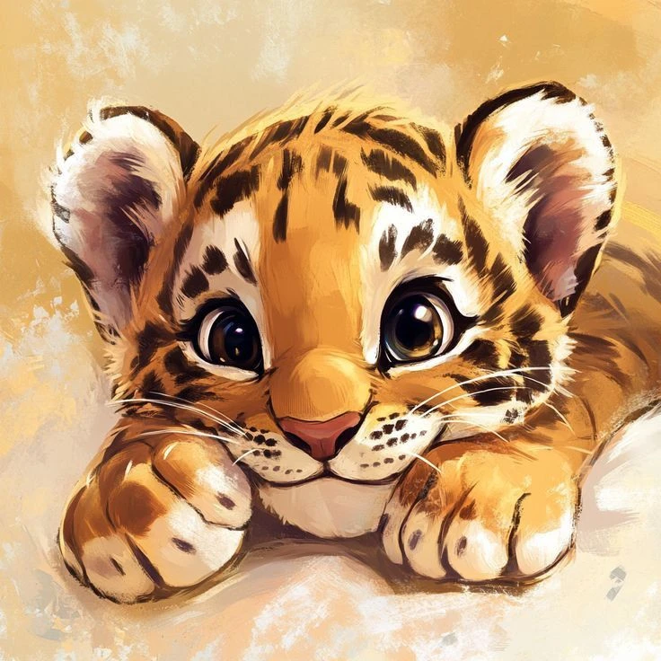 🐯 Милые тигрята