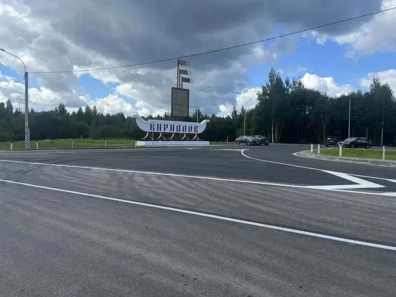 В Кирилловском округе отремонтировали трассу