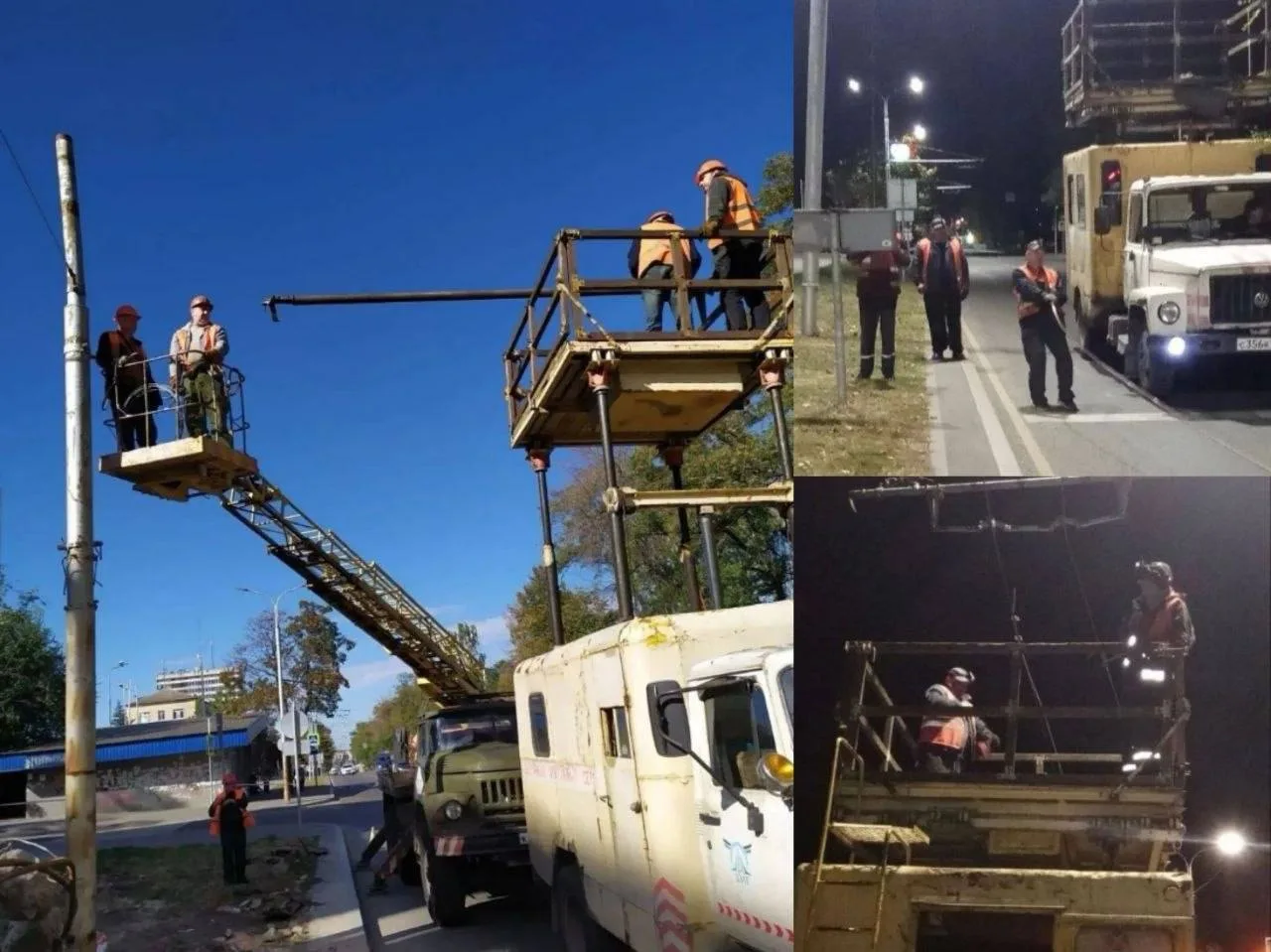 В Донецке восстановили контактную сеть троллейбусов на повреждённых участках