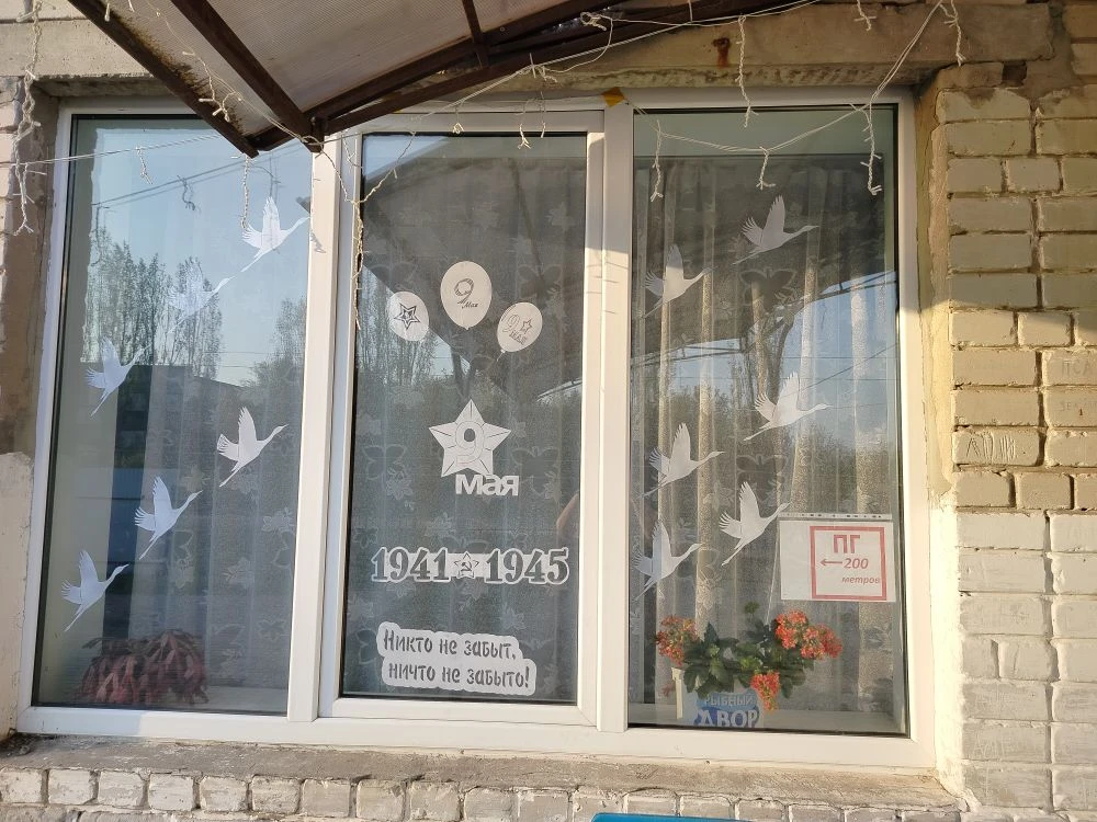 Салтынский ДК с гордостью в сердце присоединился к акциям "Окна Победы" и "Георгиевская...