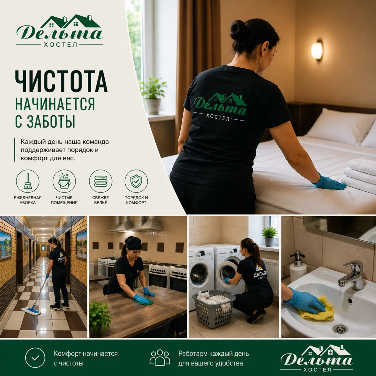 Чистота не появляется сама по себе. За ней всегда стоят люди.