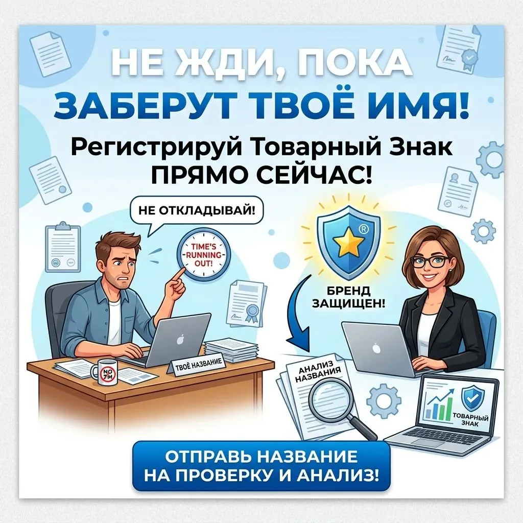 ‼Вы уже используете это название в рекламе, на сайте и в соцсетях? Проверьте, принадлеж...