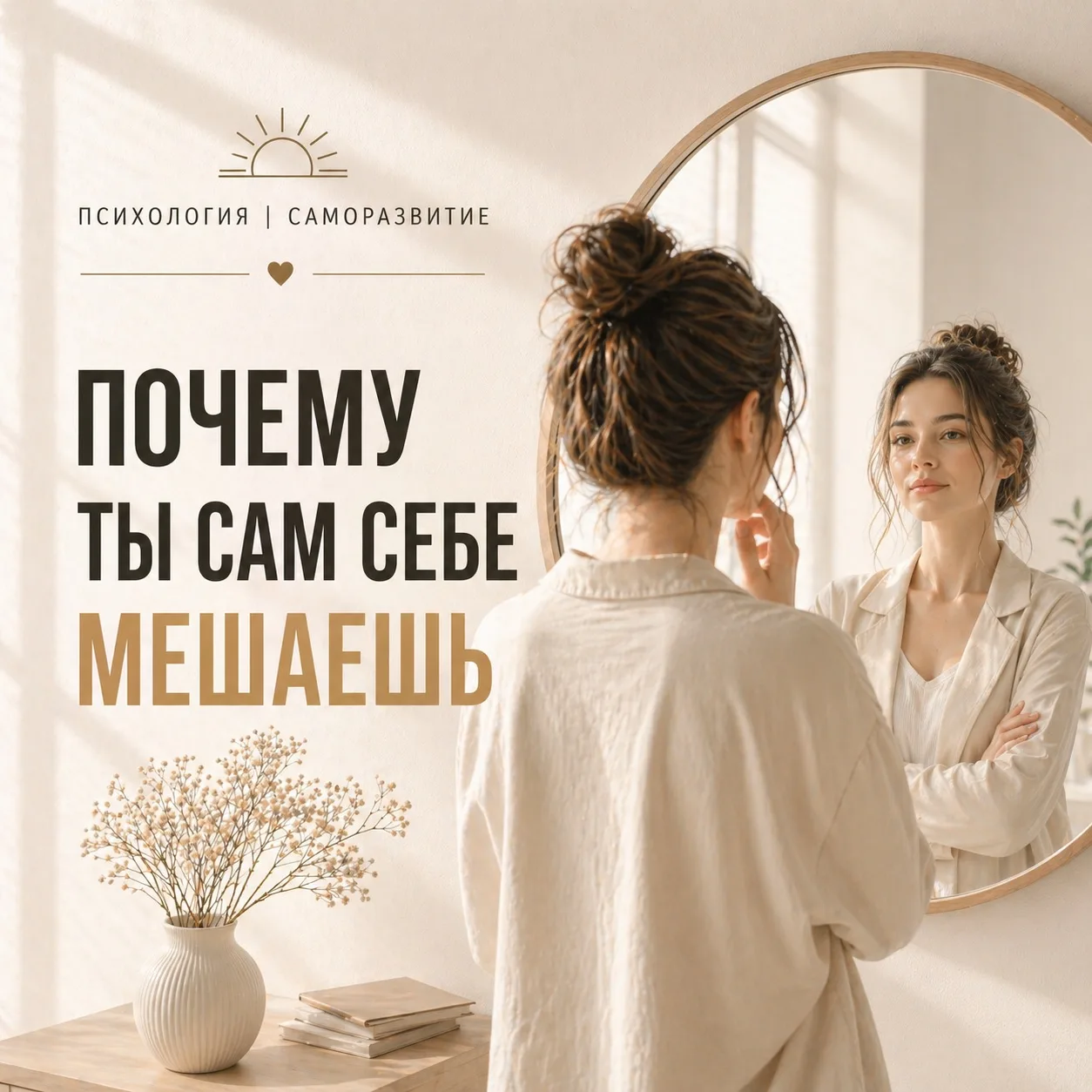Почему ты сам себе мешаешь

Ты не ленивый.
Ты не слабый.
Ты просто привык останавливать себя раньше,
