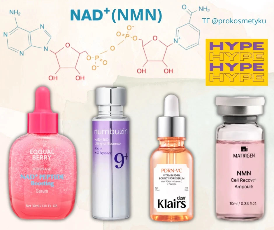 ПРО NAD+ (Nicotinamide Adenine Dinucleotide) ПО ПОЛОЧКАМ

NAD+ это текущий прорыв хайп  косметическо