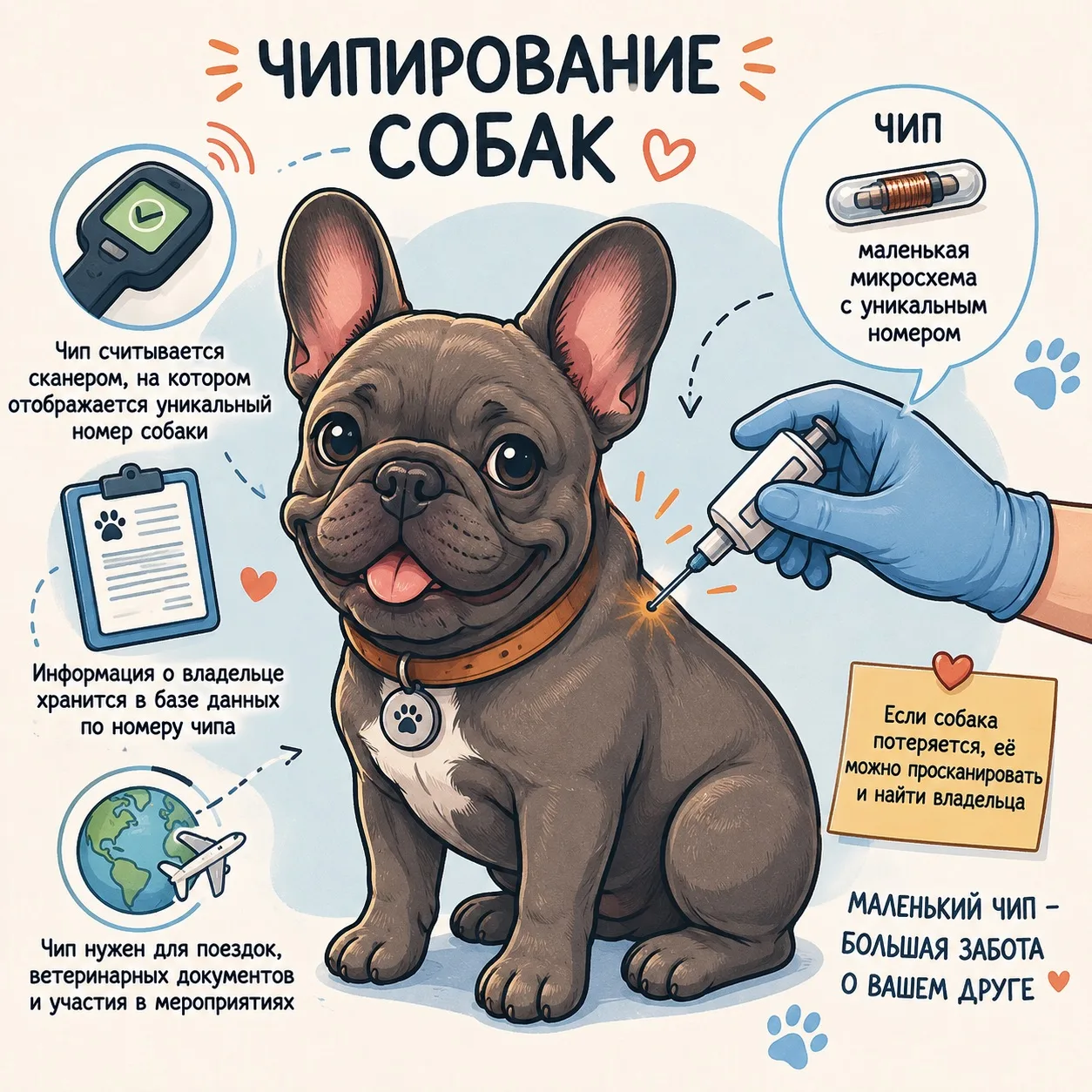 🐾 ЧИПИРОВАНИЕ СОБАК