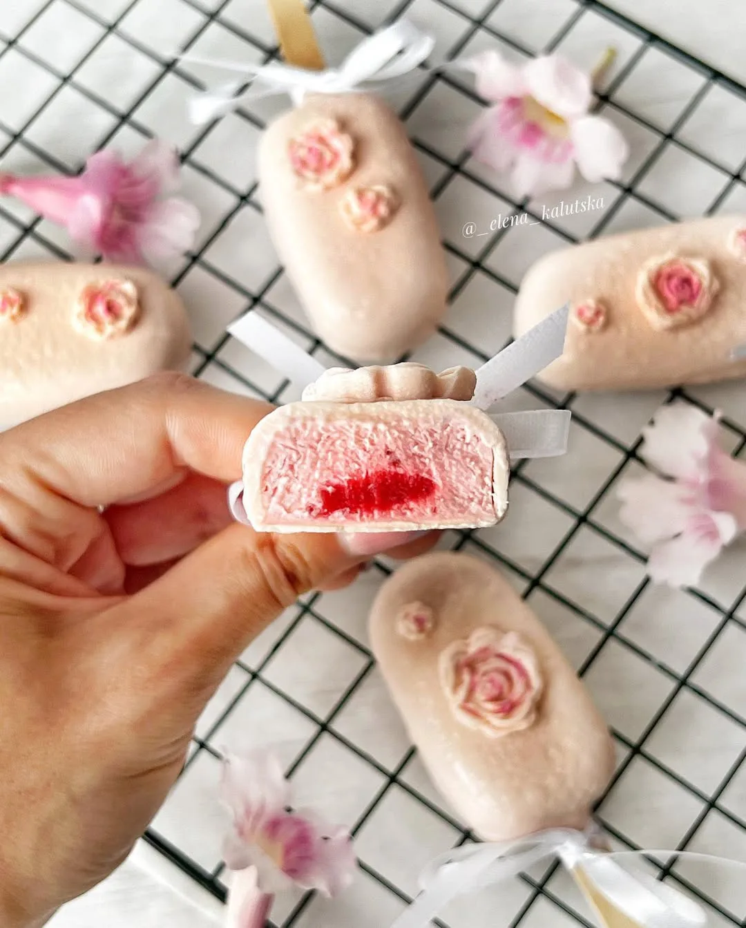 Клубничное муссовое эскимо🍓