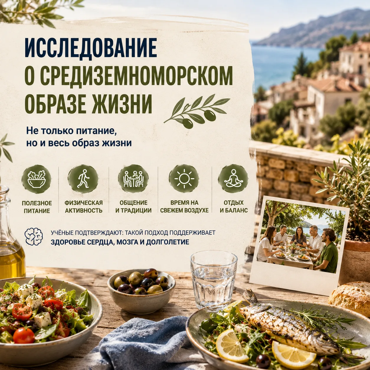 📚 Исследование: Cognitive health and Mediterranean diet: just diet or lifestyle pattern? 

Перевест