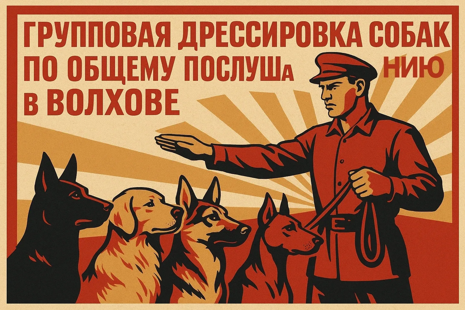 12 апреля групповые занятия в Волхове в Школе Дрессировки собак «ВолховДог».
