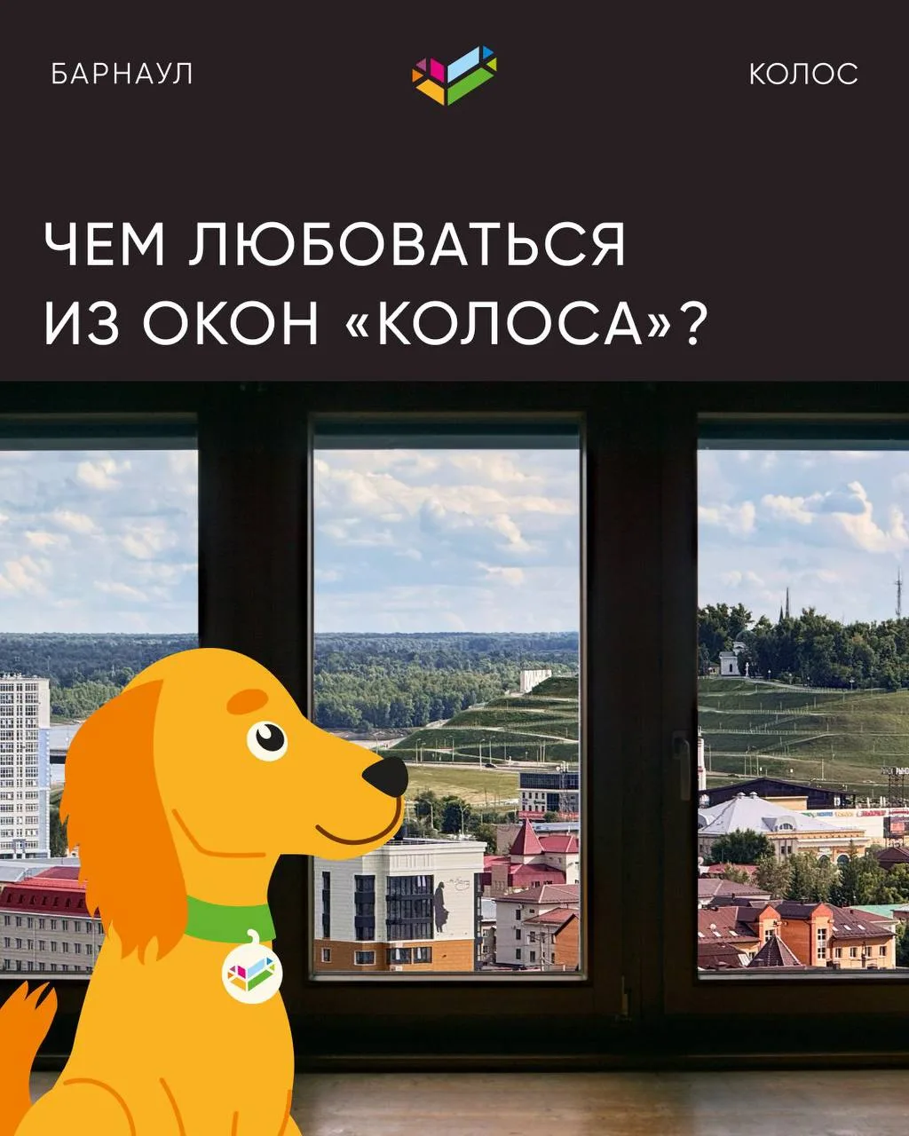 Чем любоваться из окон жилого дома «Колос»? Ответ – на этих фото! 🌇 

Смотрите на панорамные виды Б