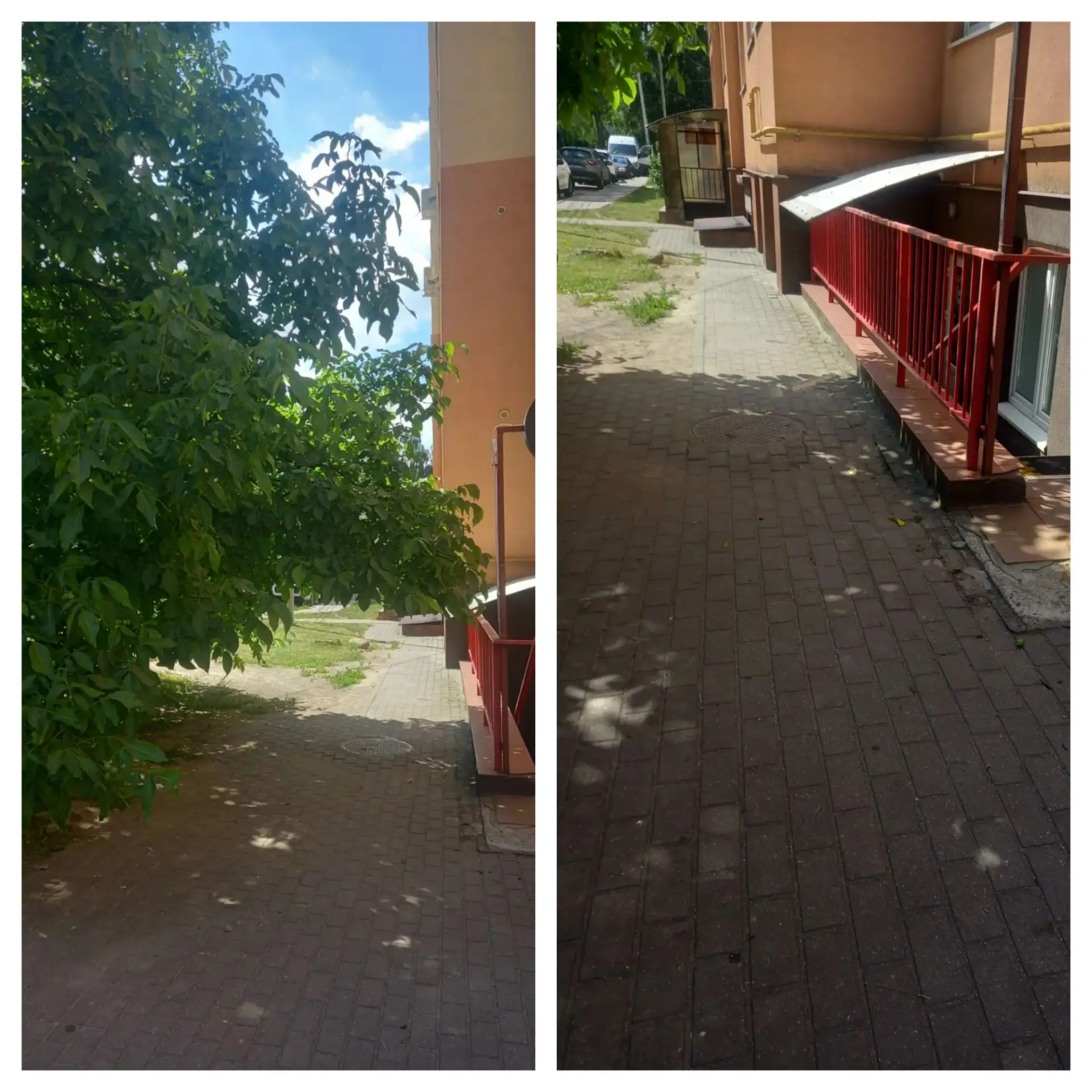 🏢г. Калининград, ул. Аксакова, 100а ✅🪚 Выполнено обрезка длинных веток дерева над тро...