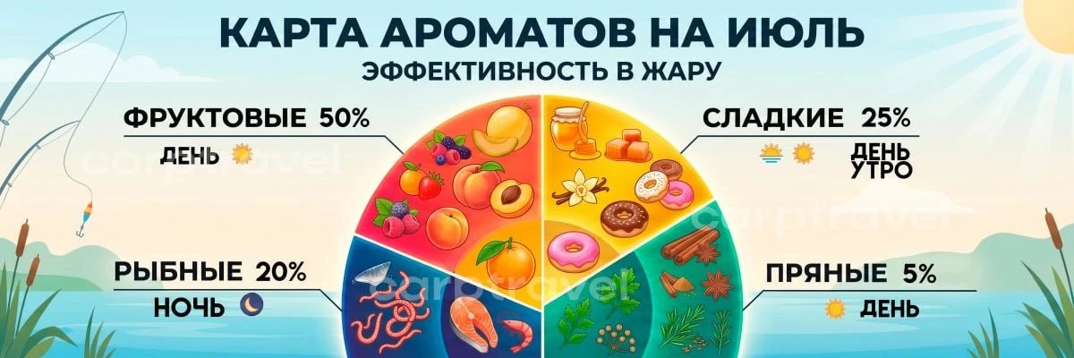 Какой вкус бойлов любит карп летом — вопрос, на который нет одного универсального ответа, но есть ра