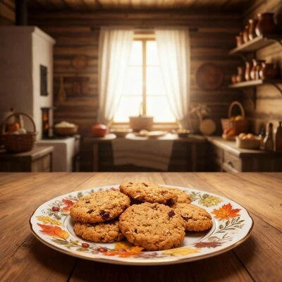 Овсяное печенье из печки “Осенний сад” 🍪

Это печенье ассоциируется с ароматами осени: шероховатое,