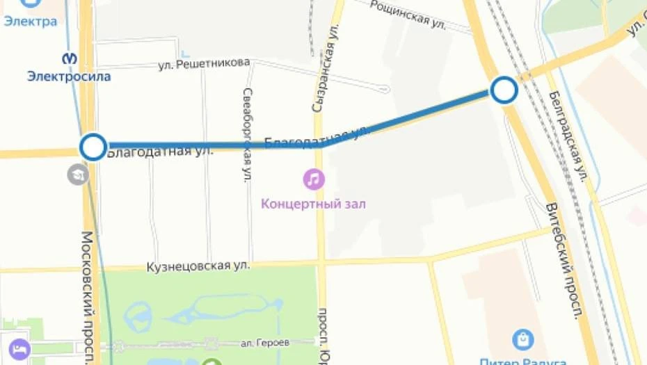 ⛔️ В Московском районе Петербурга с 5 октября по 8 ноября ограничат проезд