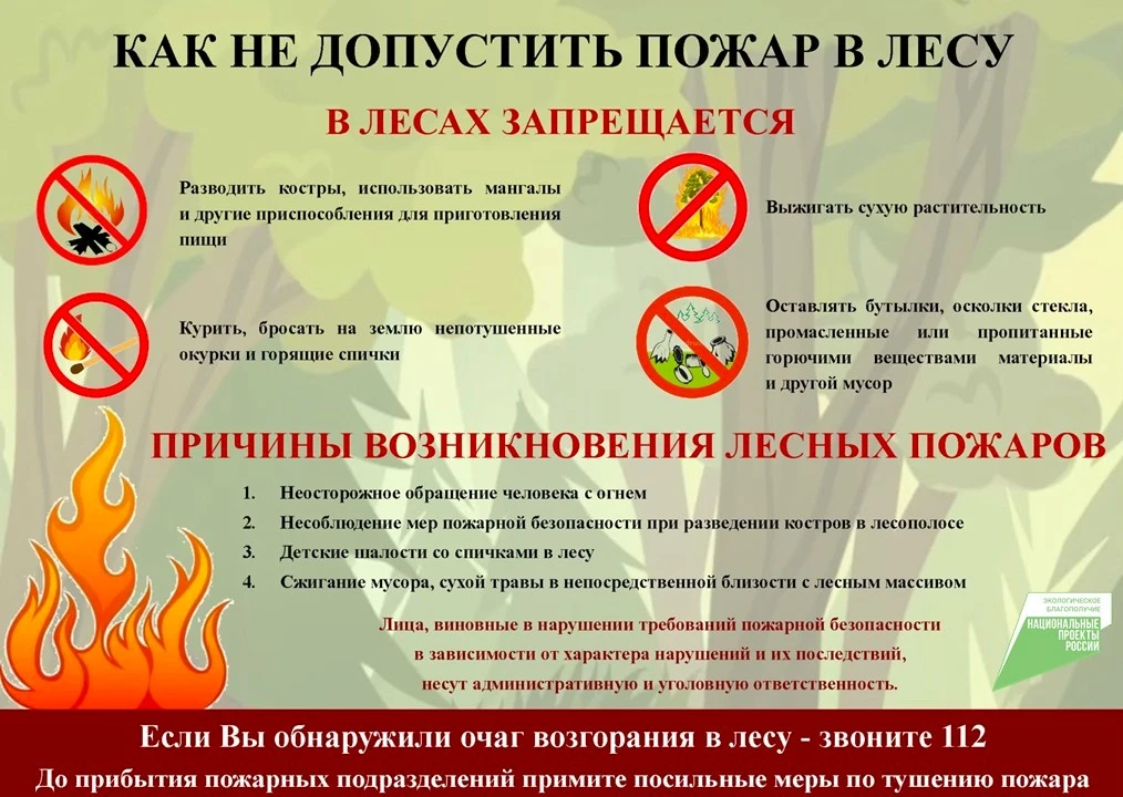 ❗В Ульяновской области действует особый противопожарный режим.

️На этот период запрещается разведен