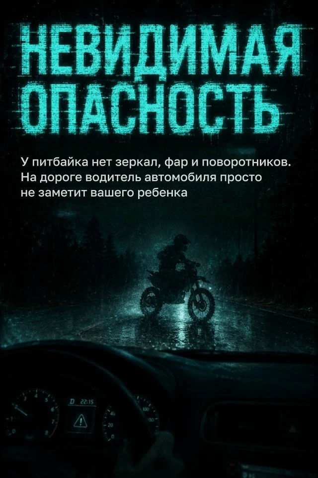 Вы дарите ребёнку билет в один конец, если покупаете ему питбайк. Мимолетный каприз не стоит жизни в