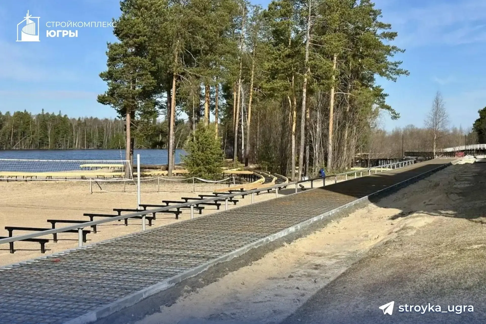 ✅ В Белоярском продолжается обновление набережной речного вокзала  Проект под названием «Набережная 