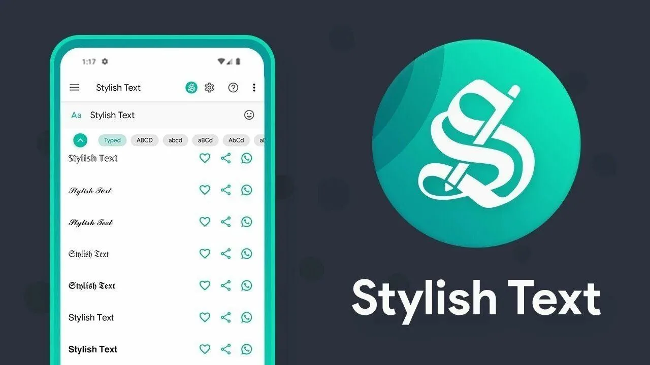 Stylish Text - программа для создания красивого текста с помощью разных шрифтов.

📤 Версия: 2.6.7
�