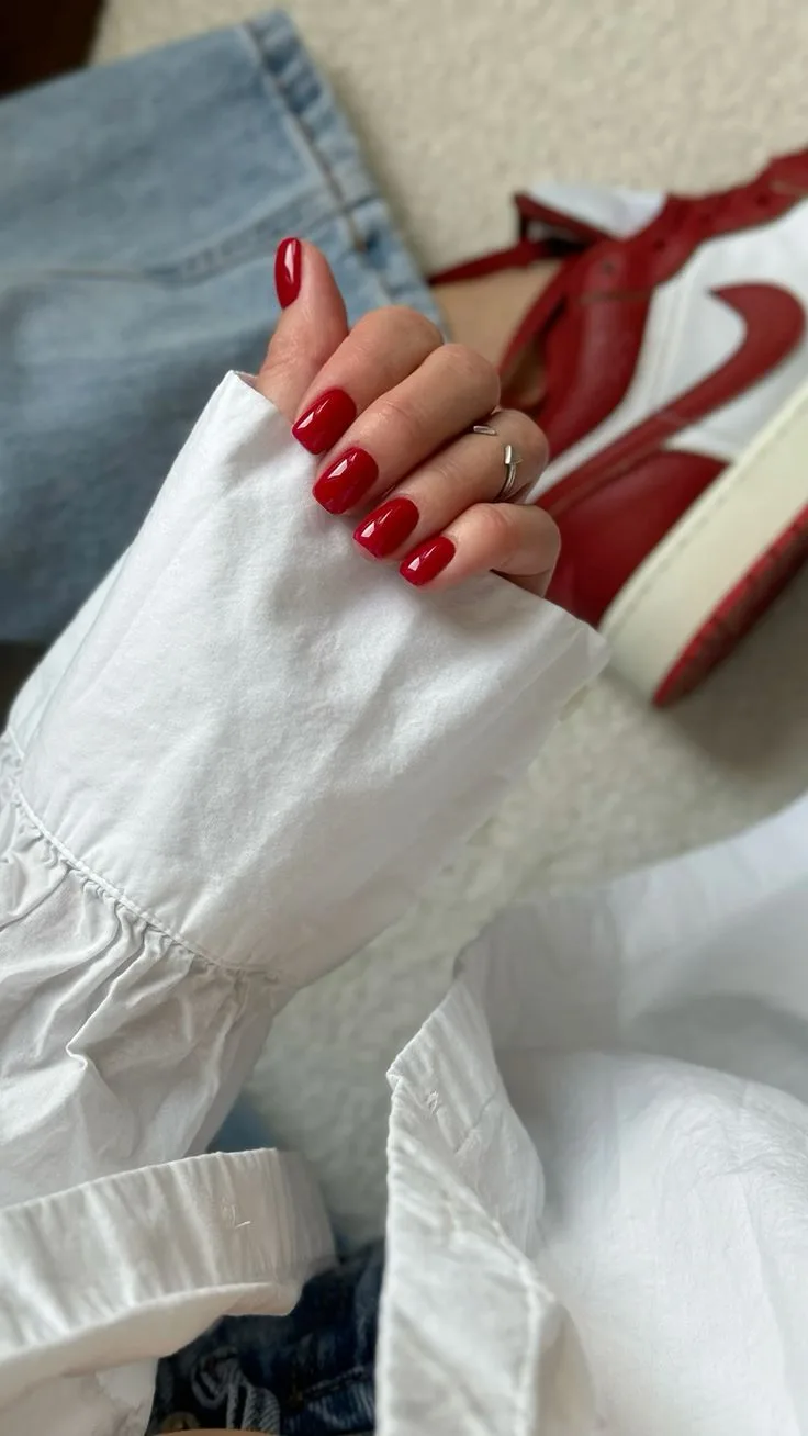Красный цвет в разном исполнении ❤️💅