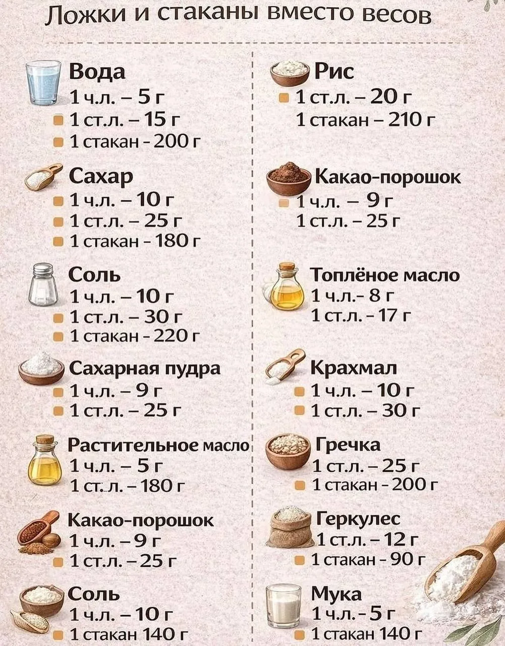Шпаргалка для хозяек.