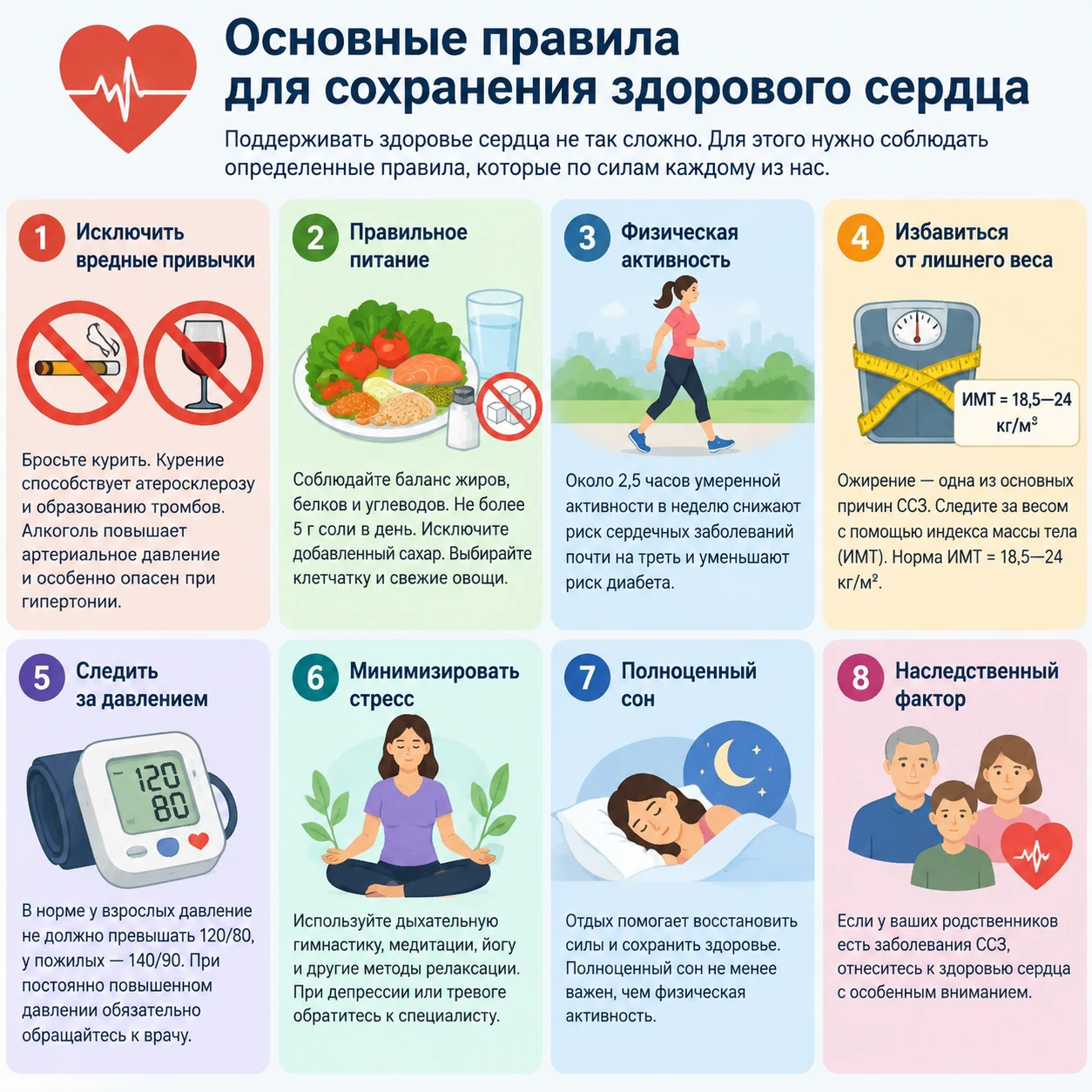 Поддерживать здоровье сердца не так сложно. Для этого нужно соблюдать определенные прав...