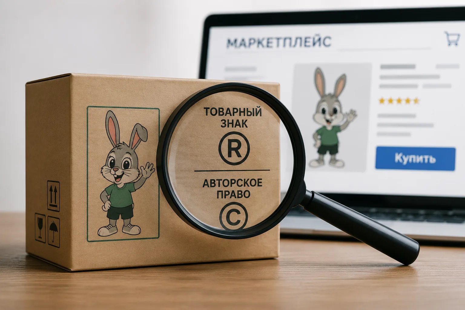 🐰 Один персонаж — два нарушения.

Почему продавцам на маркетплейсах недостаточно проверить только т