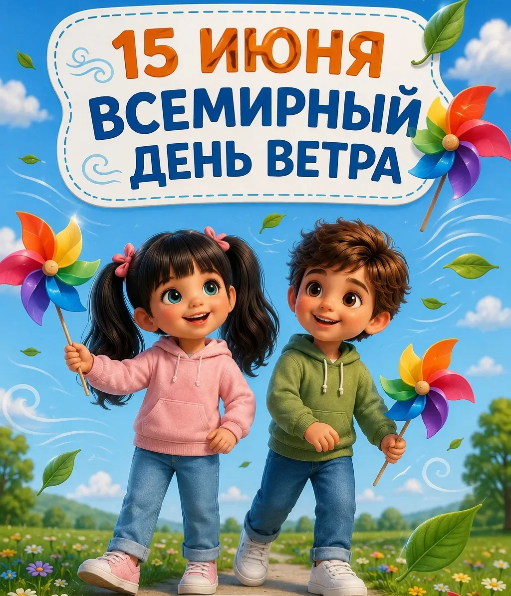 🌍💨 15 июня — Всемирный день ветра!
Праздник появился в 2007 году для того, чтобы напомнить людям о