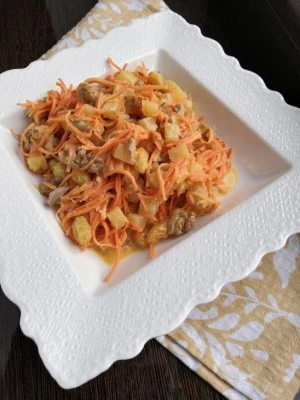 Морковный салат «Карибский бриз»