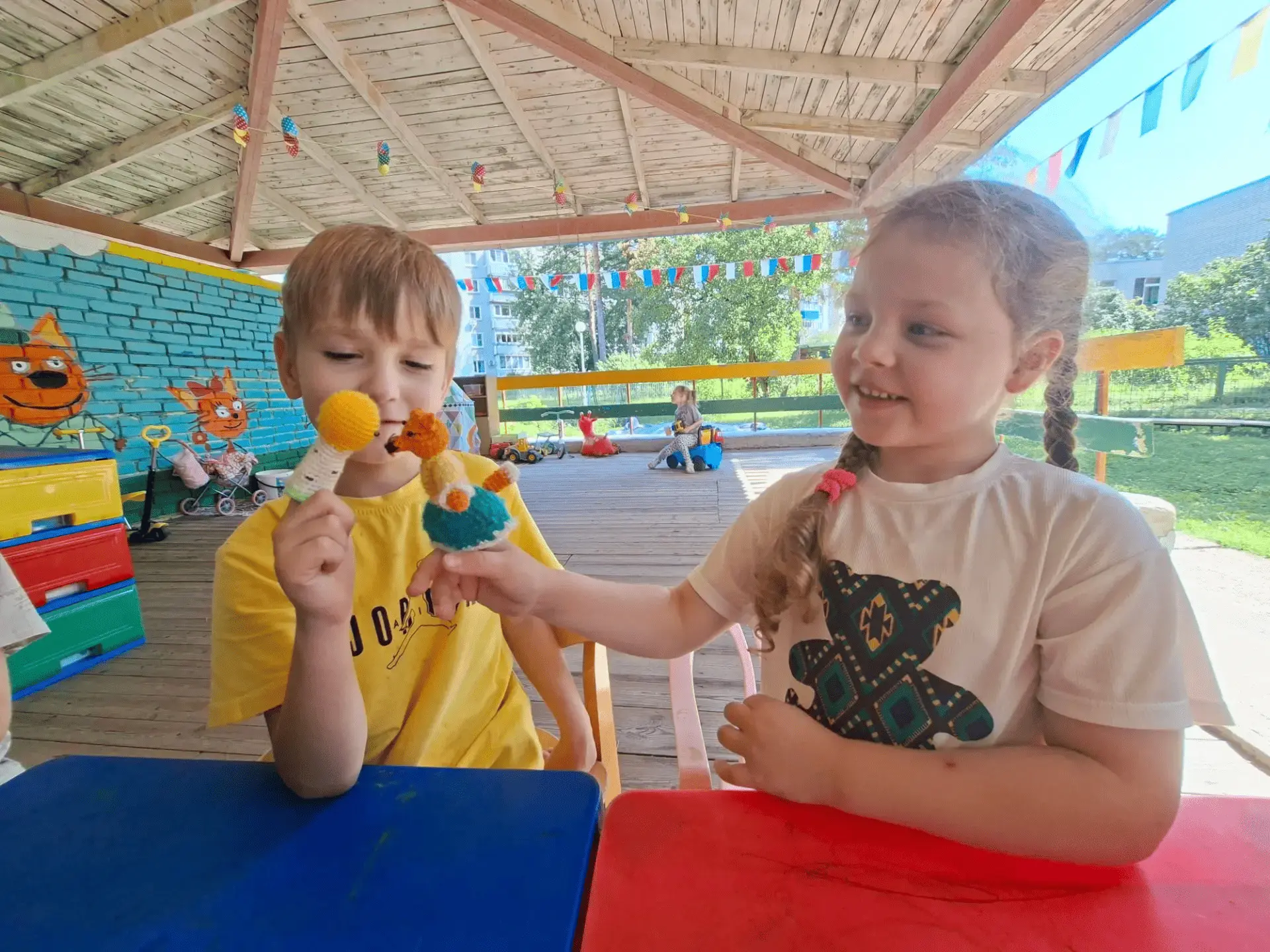 ☀️ Театр в детском саду летом — это радость, творчество и море впечатлений на свежем во...