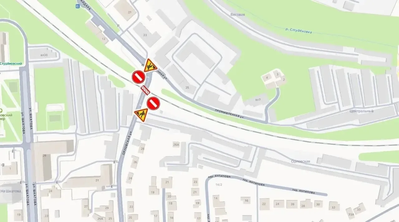 🚧 Сегодня ночью закроют железнодорожный переезд на улице Орловской