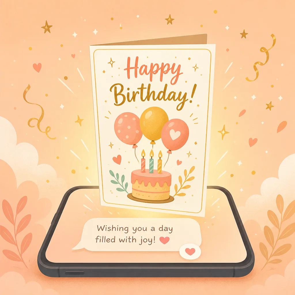 🎂 Нужна открытка к празднику - а открывать редактор лень?