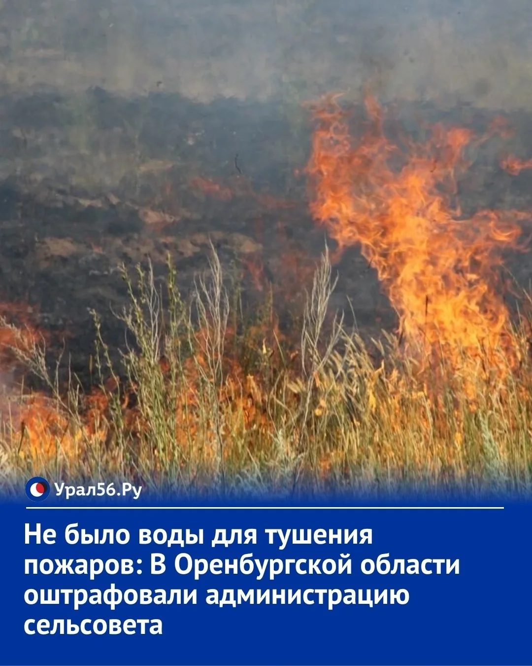 Не было воды для тушения пожаров: В Оренбургской области оштрафовали администрацию сель...