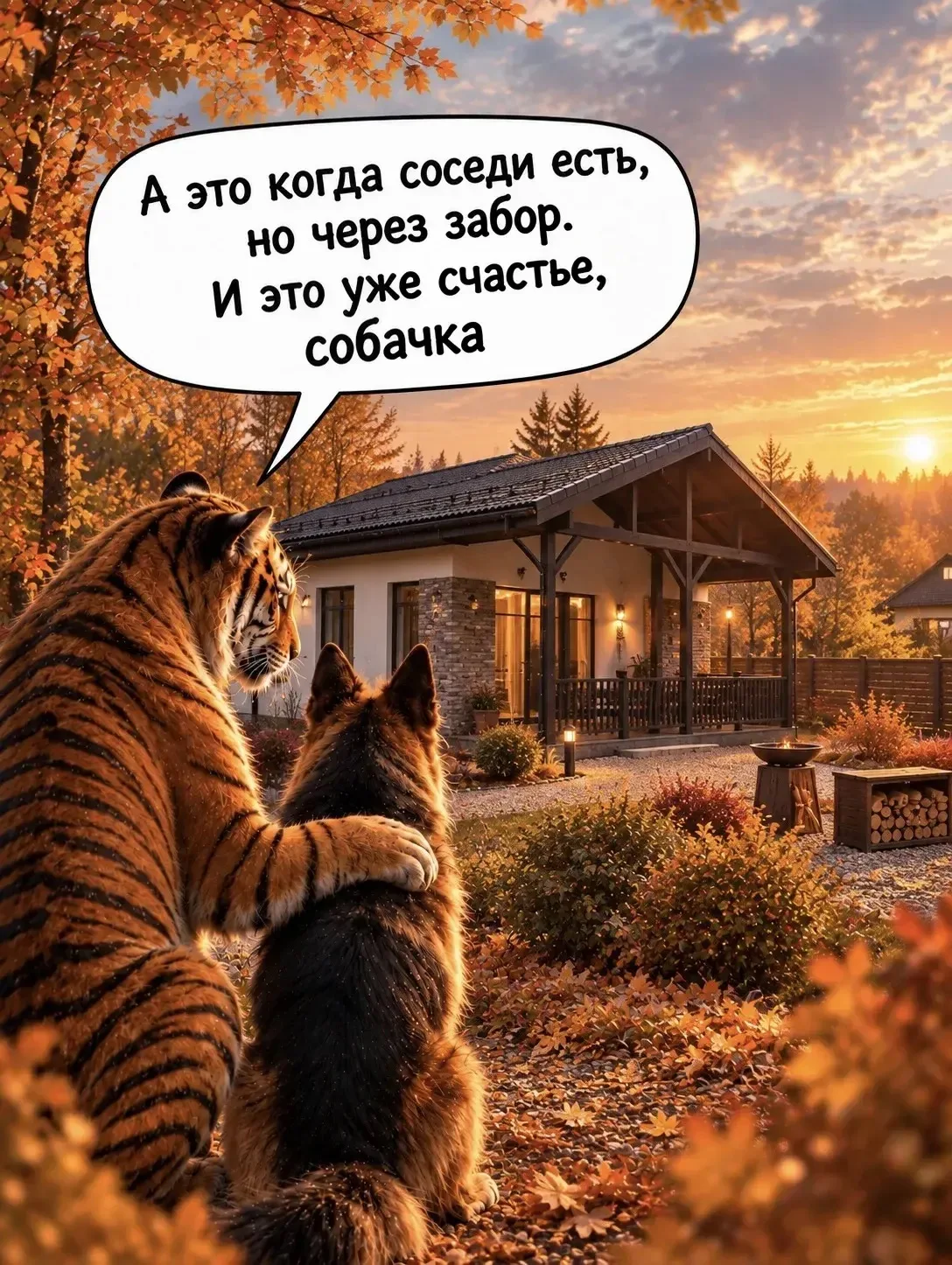 Поставь лайк, если тоже хочешь видеть соседей только за забором😅