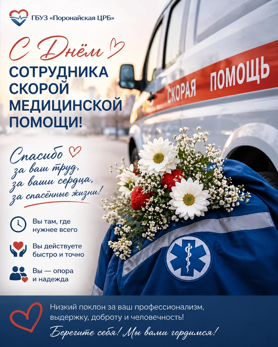 Сегодня хочется сказать слова благодарности тем, чья работа не знает ни выходных, ни пр...