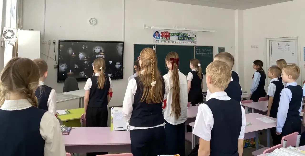 Сегодня в 4И классе прошел особенный классный час — Урок мужества. Мы говорили о Великой Отечественн