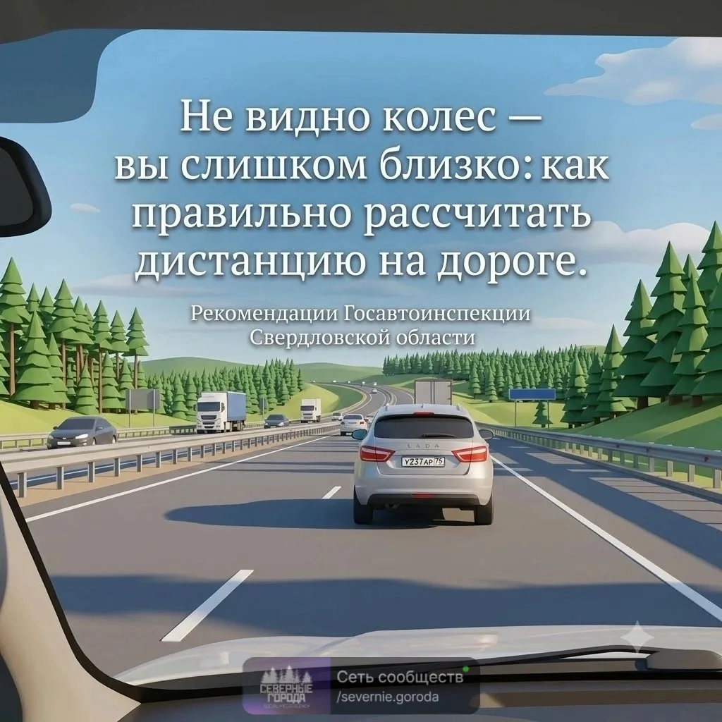 Слишком короткая дистанция между машинами — одна из самых частых причин аварий на ураль...