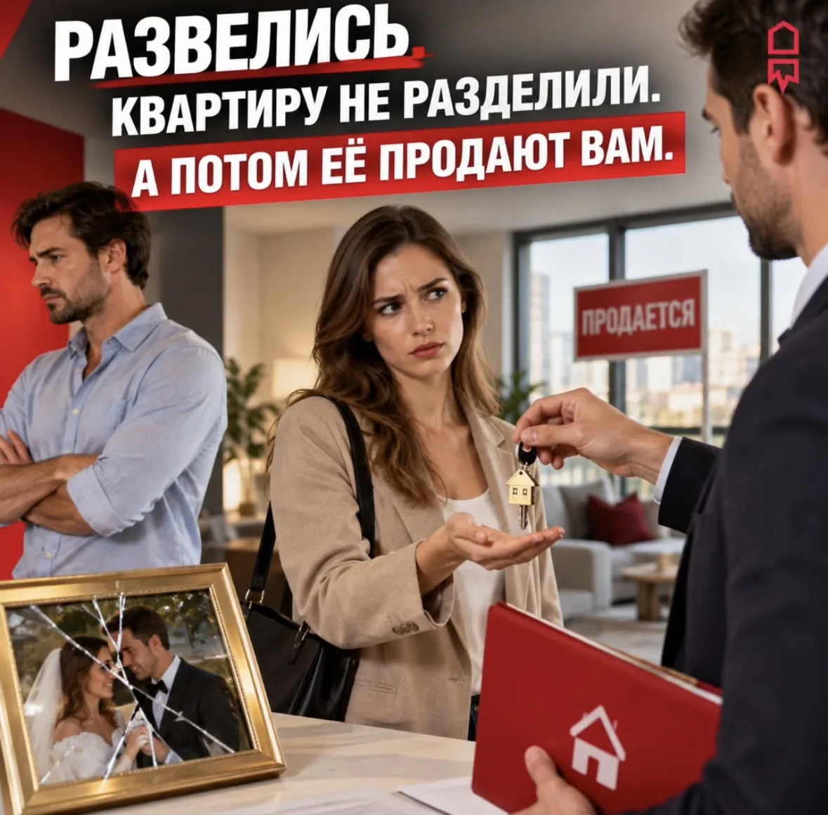 ✏️ Развелись. Квартиру не разделили.