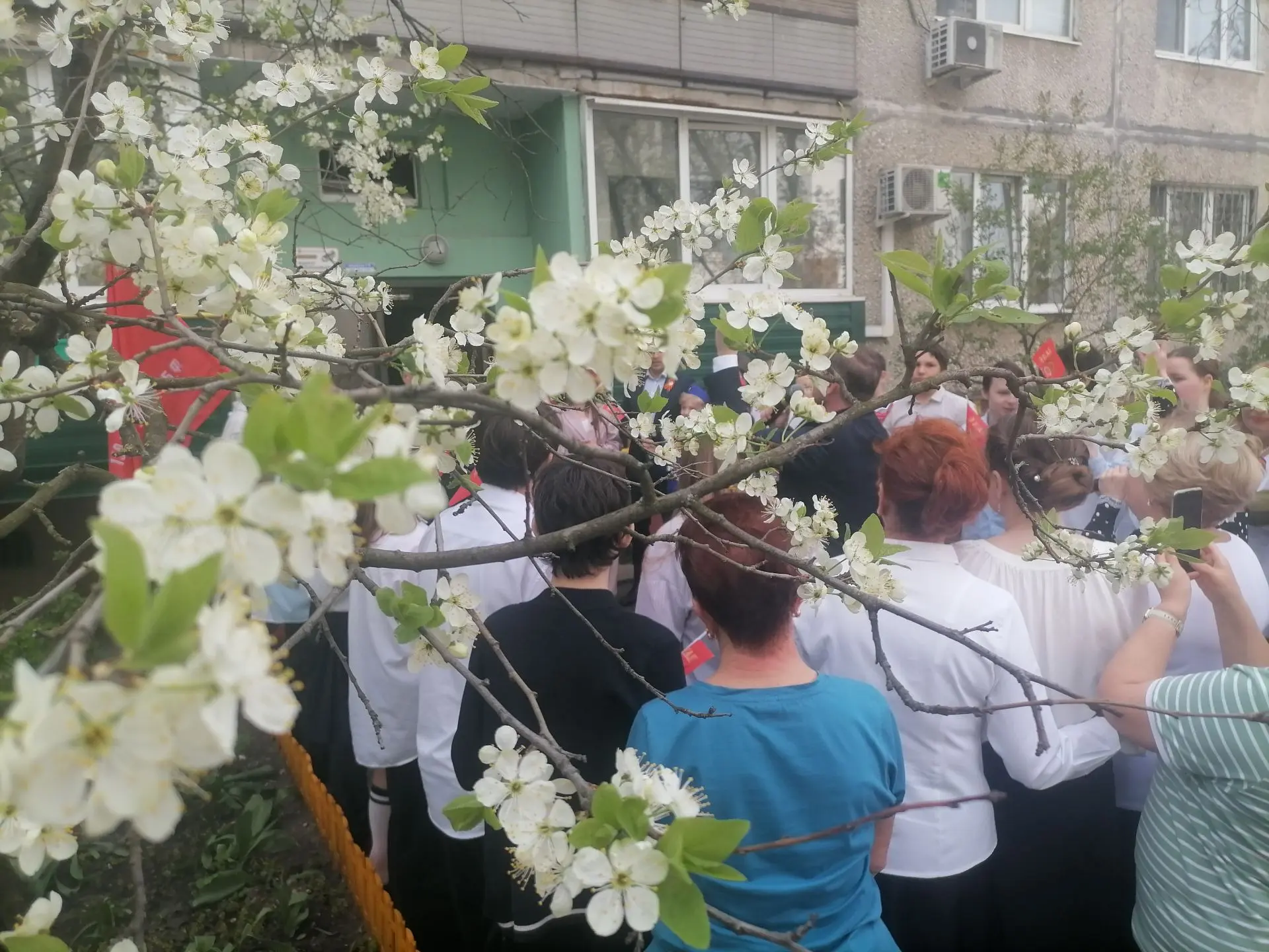 #моусош26люберцы Обучающиеся школы и члены отряда "Автолюбер" приняли участие в поздравлении участни