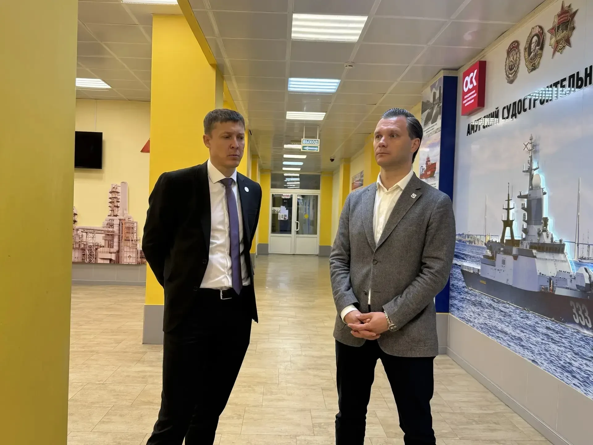 В Комсомольском-на-Амуре судомеханическом техникуме продолжается ремонт мастерских для ...