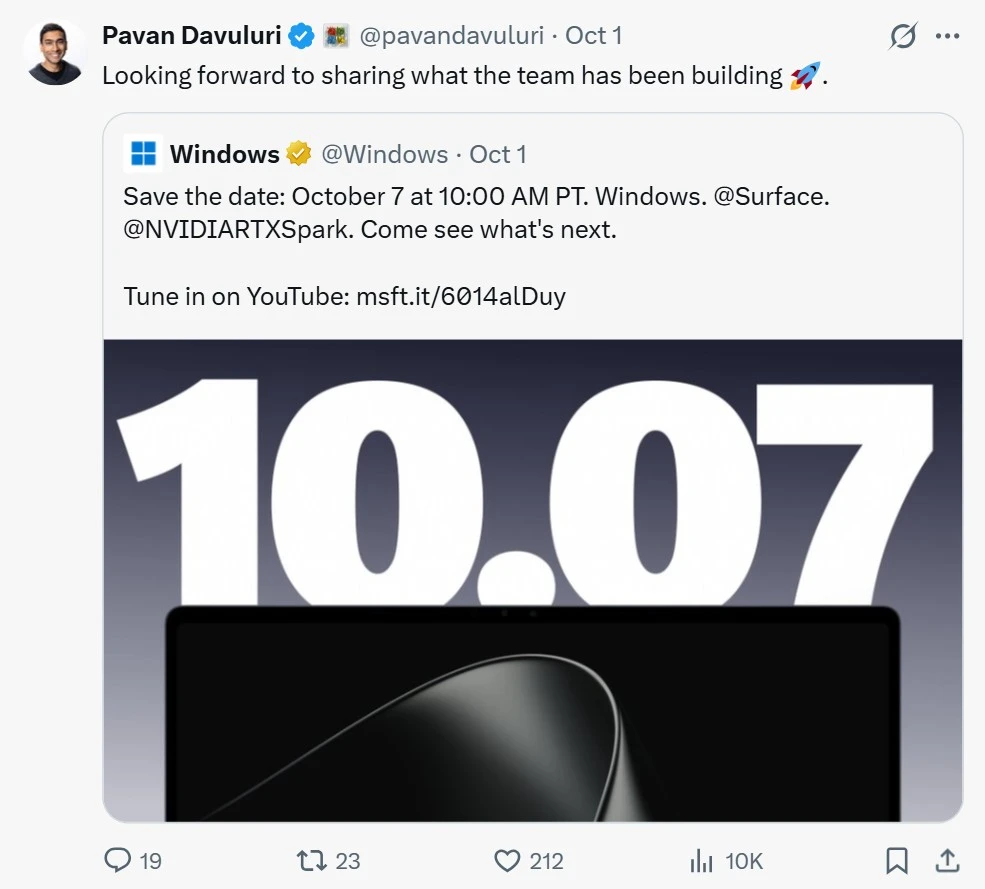 Microsoft готовит обновление Windows 11 для ИИ и RTX Spark.