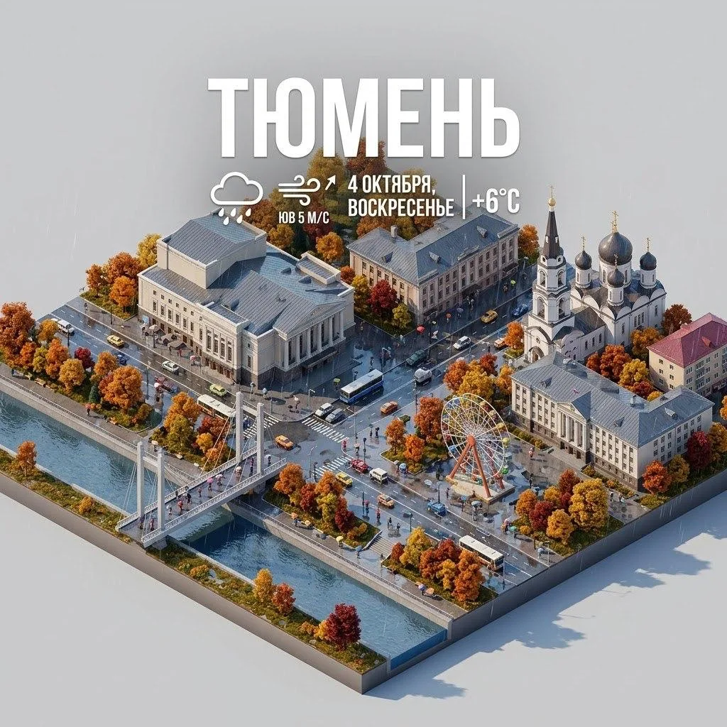 🌧️ Сегодня днем синоптики обещают дождь. Температура воздуха +6°. Юго-западный ветер 5...
