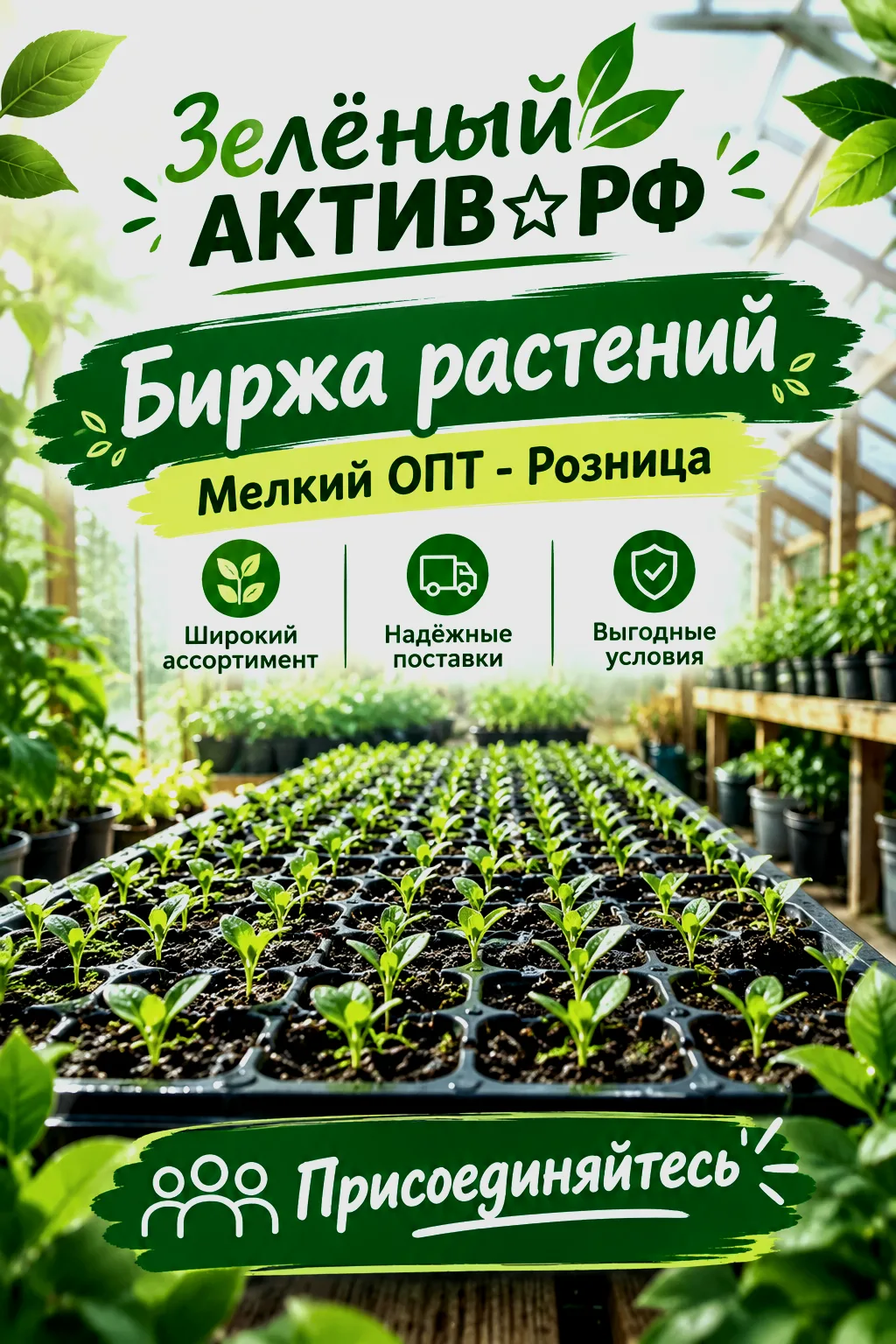 Мы — биржа растений.