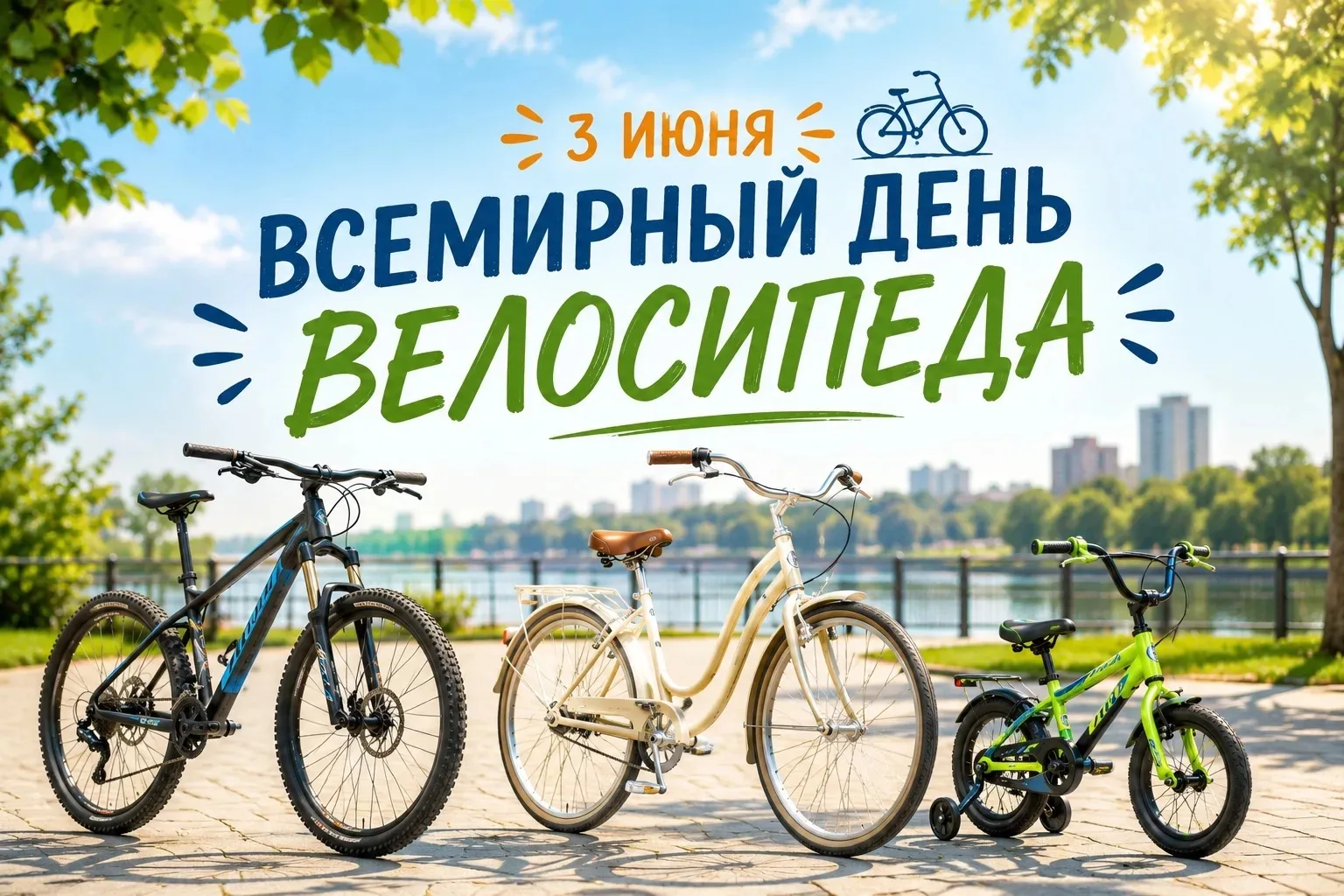 🚲 Сегодня отмечается Всемирный день велосипеда!