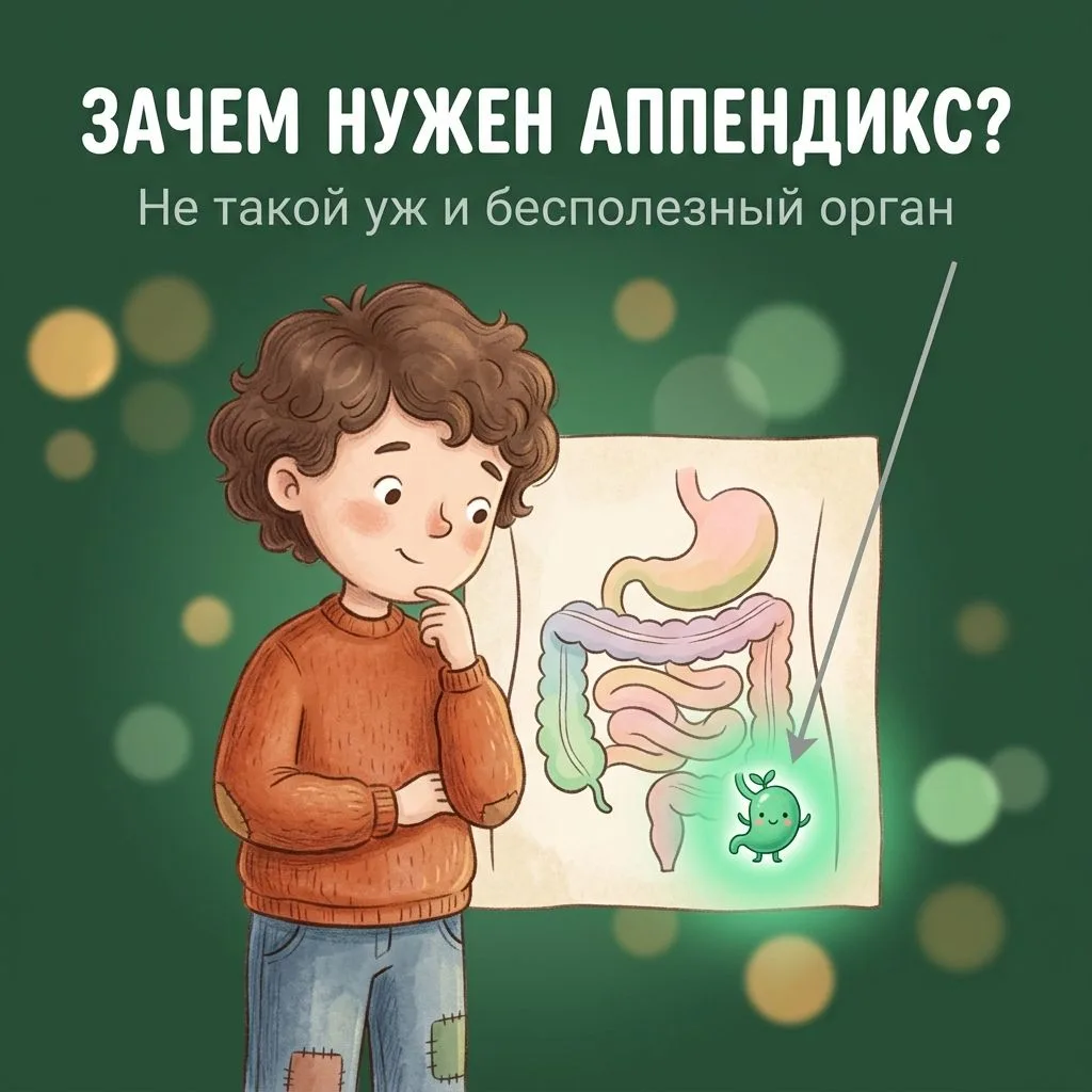 🔬 Зачем нужен аппендикс?